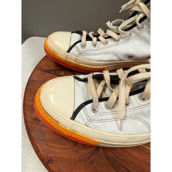 Converse Chuck‎ Taylor All Star 70 Rayguns High Top Sneakers Mens White Orange - Picture 8 of 14